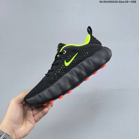 Nike Mind 002 HQ4308-003 Black Neon Green EU 36-45 Running Shoe - Unisex (BS-60636)