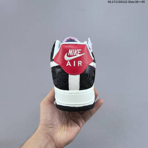 Nike Air Force 1 07 Low White Black Red EU 36-45 Sneaker - Unisex (BS-61831)