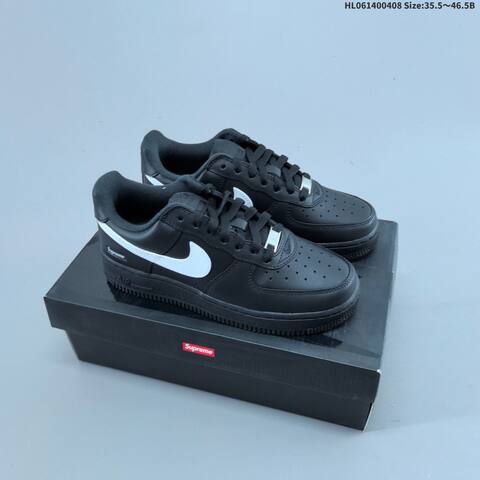 Nike Air Force 1 07 Supreme White Black And Black White EU 35 5-46 5 Sneaker - Unisex (BS-60880)