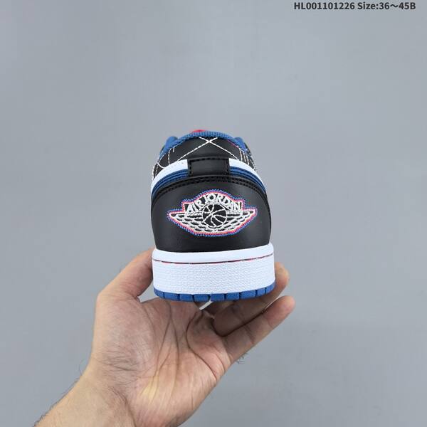Jordan Air Jordan 1 Low black/white/blue/red 36~45B basketball