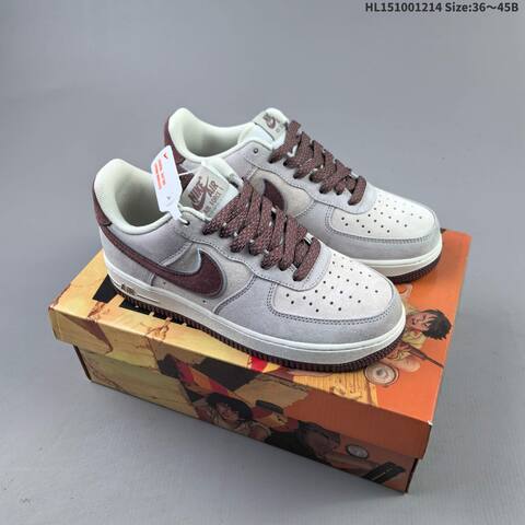 Nike Air Force 1 Low 07 AKIRA Olive Green Light Grey Black White EU 36-45 Sneaker - Unisex (BS-62688)