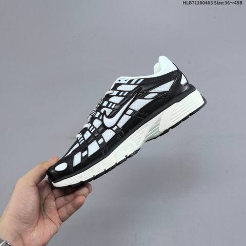 Nike P-6000 Black White Light Gray EU 36-45 Running Shoe - Unisex (BS-60962)
