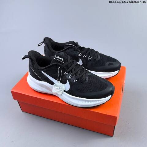 Nike AlphaZoom Pro Black White Neon Green Orange EU 40-45 Running Shoe - Men's (BS-62608)