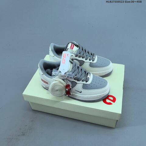 Nike Air Force 1 07 Low White Black Navy Blue EU 36-45 Sneaker - Unisex (BS-60188)