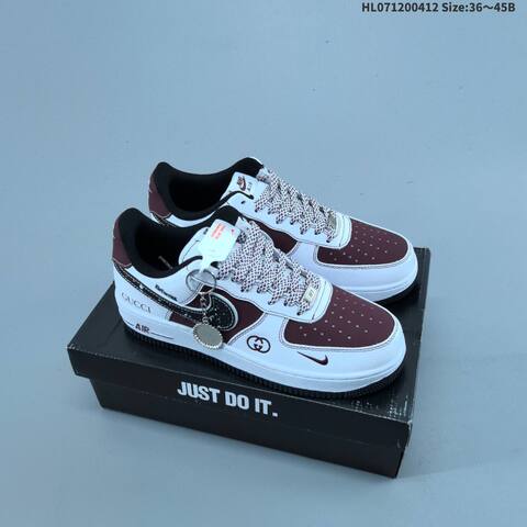 Nike Air Force 1 07 Black White Olive Green EU 36-45 Sneaker - Unisex (BS-60799)