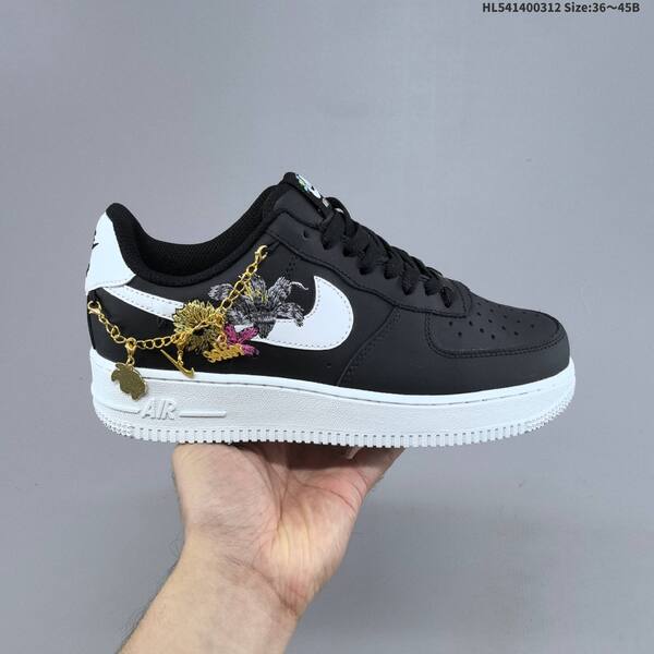 Nike Air Force 1 07 pink black white gold EU 36-45 sneaker