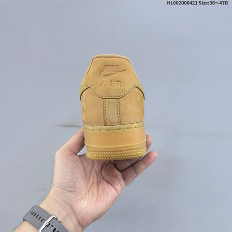 Nike Air Force 1 Low Wheat Flax Wheat Tan Gum Brown EU 36-47 Sneaker - Unisex (BS-60613)