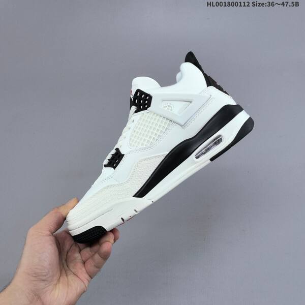 Jordan Air Jordan 4 Retro white/black/red 36~47.5 basketball