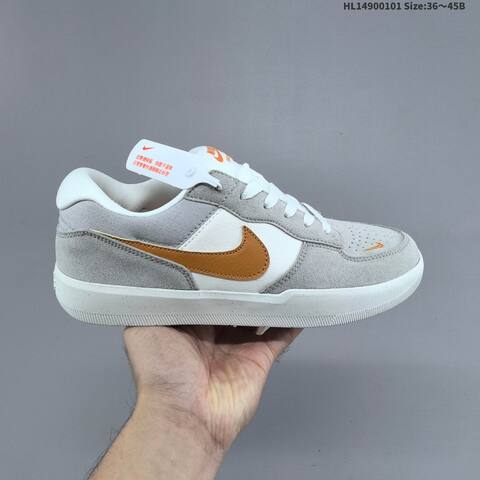 Nike SB Force 58 Grey White Gold Black Blue EU 36-45 Skate Shoe - Unisex (BS-62280)