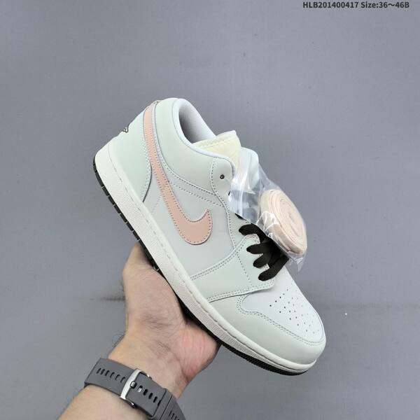 Jordan Air Jordan 1 Low white/gray/pink 36~46B lifestyle