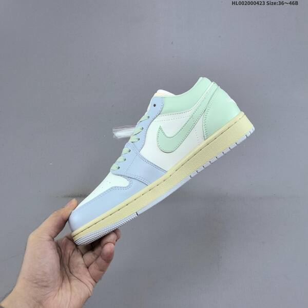 Jordan Air Jordan 1 Low white/light blue/mint green EU 36-46 casual