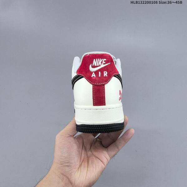 Nike Air Force 1 07 LV8 XD0028 015 off white grey black red EU 36 45 sneaker EU 36-45
