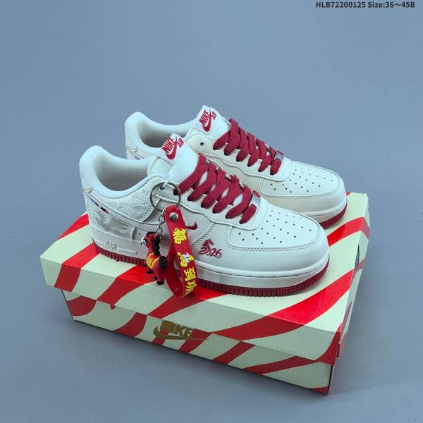 Nike Air Force 1 07 Low off white red EU 36-45 sneaker