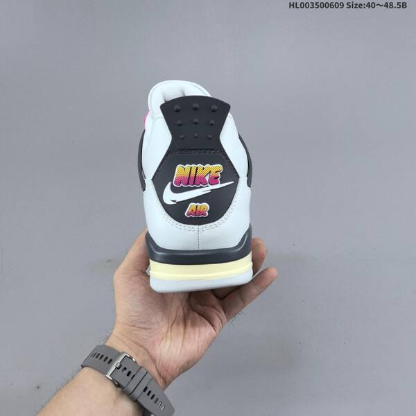 Jordan Air Jordan 4 Retro white/black/pink/multicolor 40~48.5 basketball