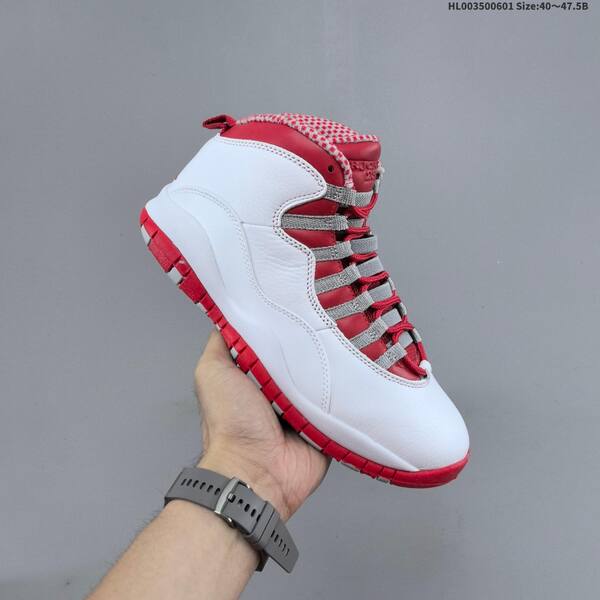 Jordan Air Jordan 10 Retro white/red/gray 40-47.5B basketball