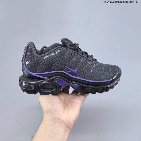 Nike Air Max Plus TN Dark Grey Black Purple EU 36-47 Running Shoe - Unisex (BS-61872)