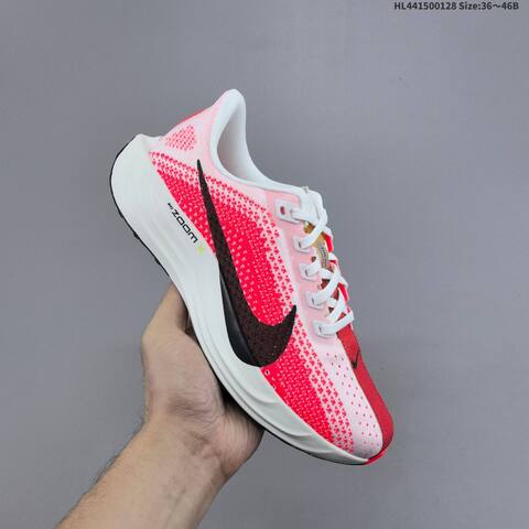 Nike Air Zoom Pegasus Plus Flyknit White Pink Red Black EU 36-46 Running Shoe - Unisex (BS-61690)