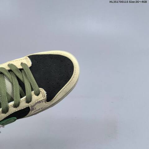 Nike Dunk SB Low Black Beige Olive Green Gum Brown EU 36-46 Skate Shoe - Unisex (BS-61962)