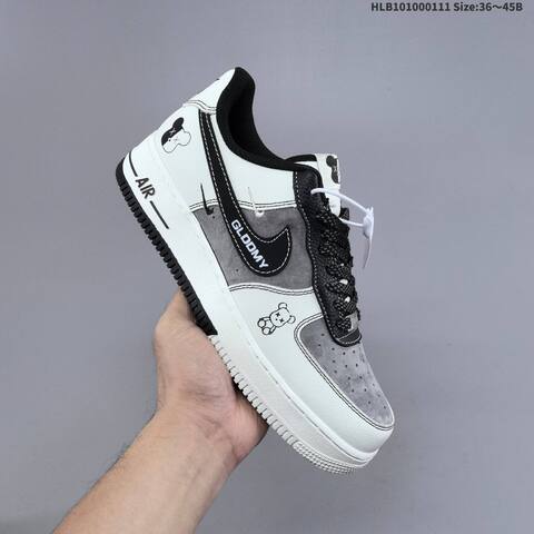 Nike Air Force 1 07 Low Beige Grey White Black EU 36-45 Skate Shoe - Unisex (BS-62067)