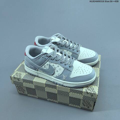 Nike SB Dunk Low White Black Blue EU 36-45 Skate Shoe - Unisex (BS-61271)
