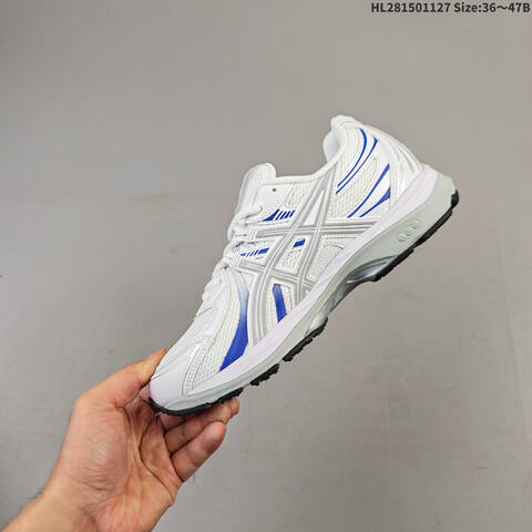 ASICS Gel Sekiran White Silver Blue EU 36-47 Running Shoe Running Sneakers - Unisex (BS-69222)