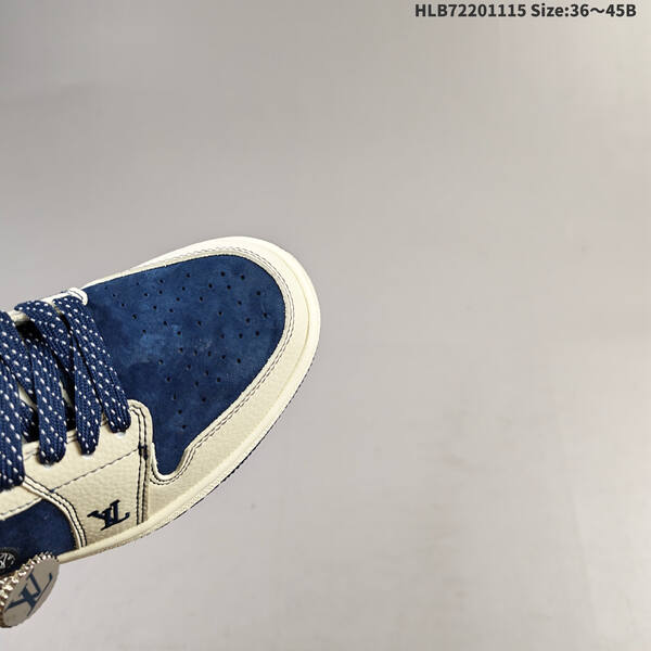 Jordan Air Jordan 1 Low white and navy blue 36-45 casual