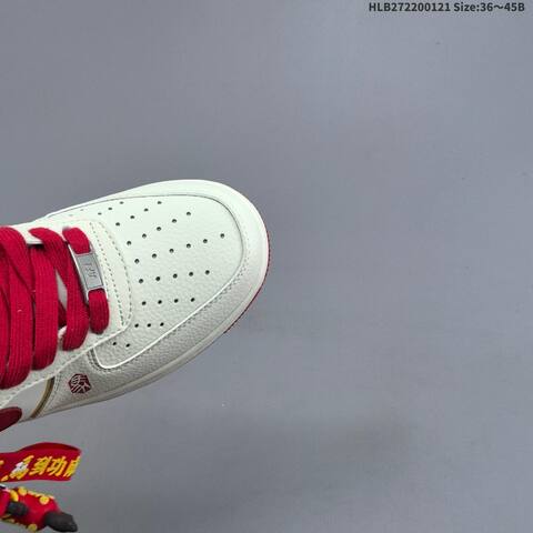 Nike Air Force 1 07 Low Off White Red Black Gold EU 36-45 Sneaker - Unisex (BS-61849)