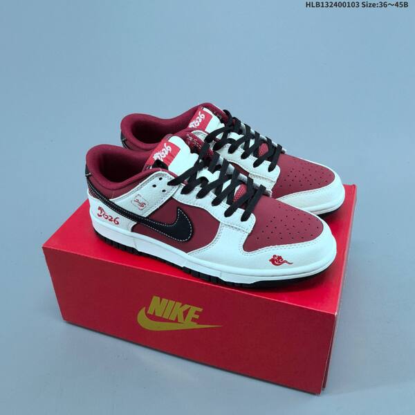 Nike SB Dunk Low sail red black white EU 36-45 skate shoe