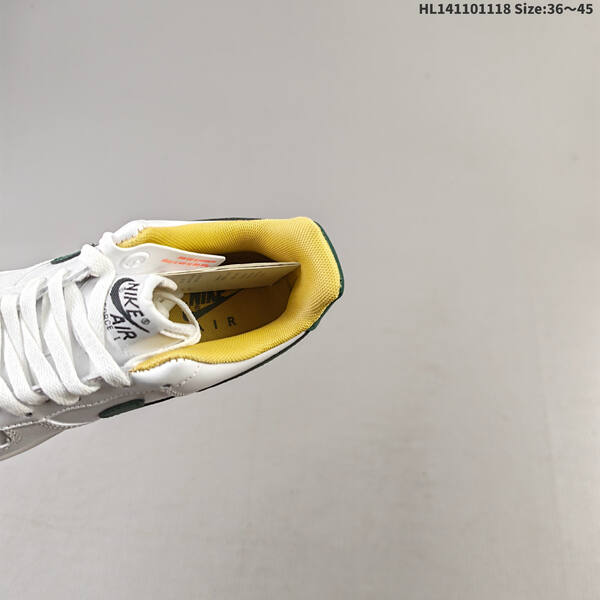 Nike Air Force 1 07 white dark green yellow EU 36-45 sneaker