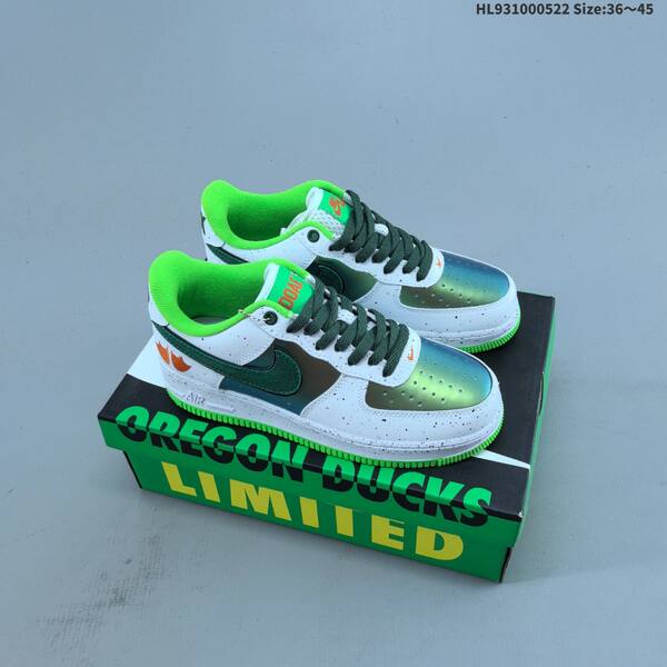 Nike Air Force 1 Low tan beige green orange white EU 36-45 sneaker
