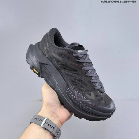 HOKA ONE ONE Mafate X Black Dark Grey Orange EU 36-45 Trail Shoe Trail Running Sneakers - Unisex (BS-69344)