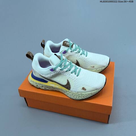 Nike Zoom React Infinity Run FK 3 White Black Blue Pink Green EU 36-45 Running Shoe - Unisex (BS-61200)