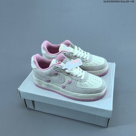 Nike Air Force 1 07 Black White Yellow EU 36-45 Sneaker - Unisex (BS-60949)