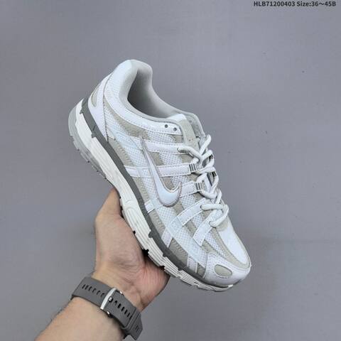 Nike P-6000 Black White Light Gray EU 36-45 Running Shoe - Unisex (BS-60962)