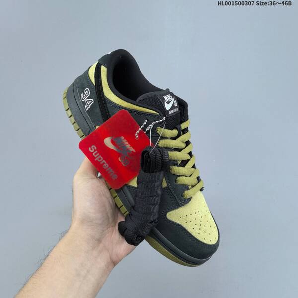 Nike SB Dunk Low Pro Supreme black olive green EU 36-46 skate shoe