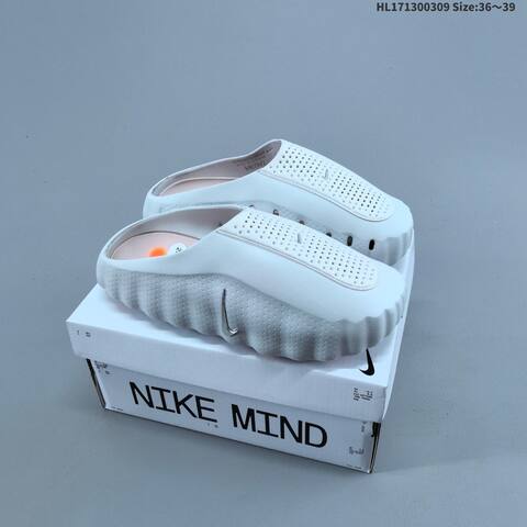 Nike Mind 001 Recovery Slide Light White Light Pink Silver EU 36-39 Slides - Women's (BS-61402)