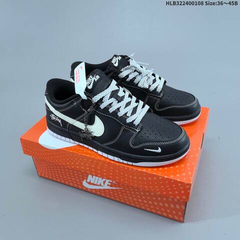 Nike Dunk Low Off White Grey Black Yellow EU 36-45 Skate Shoe - Unisex (BS-62133)