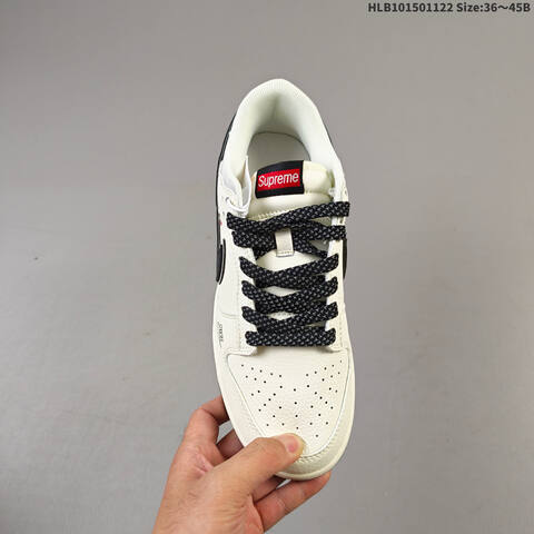 Nike Dunk SB Low Supreme Off White Black Red EU 36-45 Skate Shoe - Unisex (BS-63281)