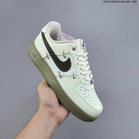 Nike Air Force 1 07 Dark Olive Black White EU 36-45 Sneaker - Unisex (BS-61609)