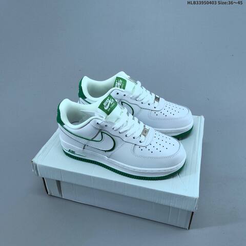 Nike Air Force 1 07 Black White Yellow EU 36-45 Sneaker - Unisex (BS-60949)