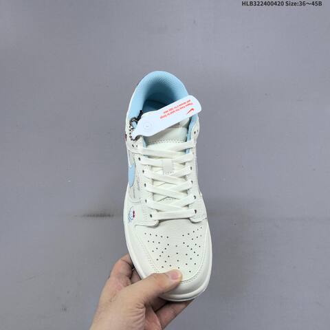 Nike Dunk SB Low Off White Light Blue Navy Red EU 36-45 Skate Shoe - Unisex (BS-60633)