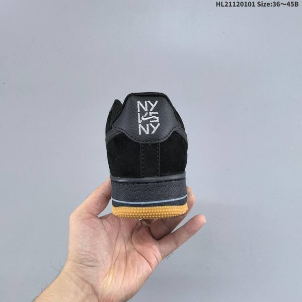 Nike Air Force 1 07 black white gum blue EU 36-45 sneaker