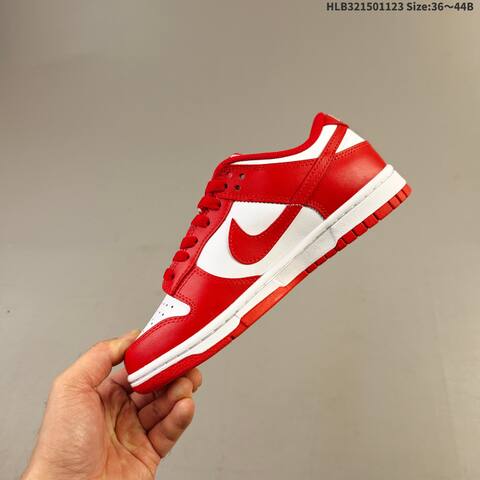 Nike Dunk Low Next Nature White Red EU 36-44 Skate Shoe - Unisex (BS-63195)