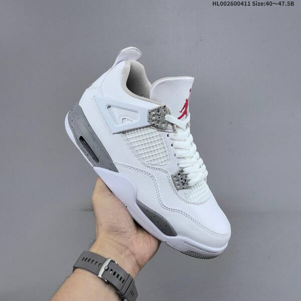 Jordan Air Jordan 4 Retro White Oreo White/Tech Grey/Black/Fire Red EU 40-47.5 basketball