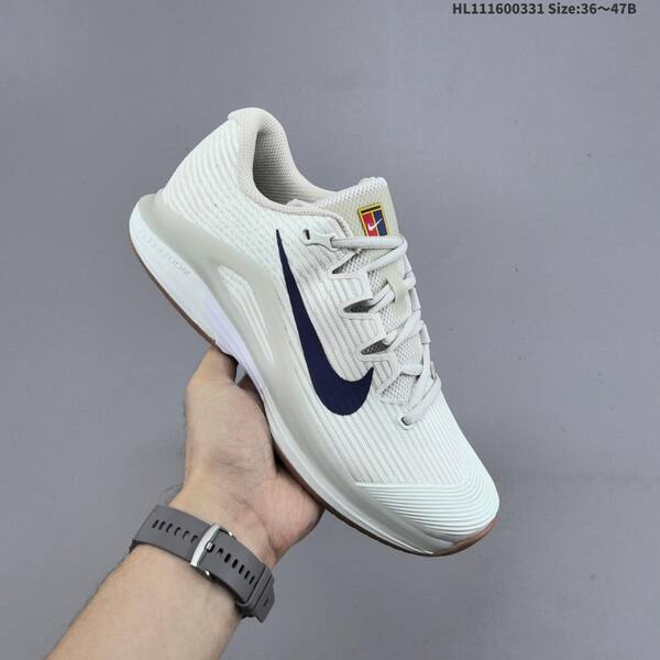 Nike Zoom Vapor 12 HC PRM light bone navy blue white gum brown EU 36-47 tennis shoe