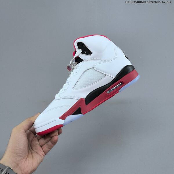 Jordan Air Jordan 5 Retro white/red/black 40~47.5 basketball