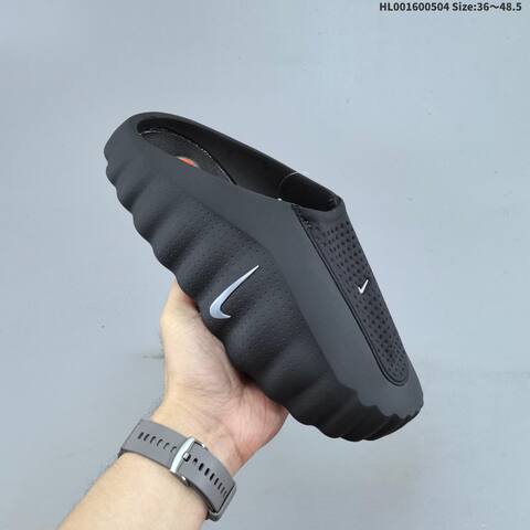 Nike Mind 001 Black Silver Orange EU 36-48 5 Slides - Unisex (BS-60532)