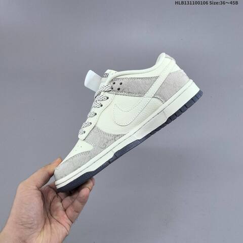 Nike SB Dunk Low Light Grey White Dark Grey EU 36-45 Skate Shoe - Unisex (BS-62181)