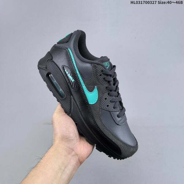 Nike Air Max 90 black dark grey turquoise white EU 40-46 sneaker
