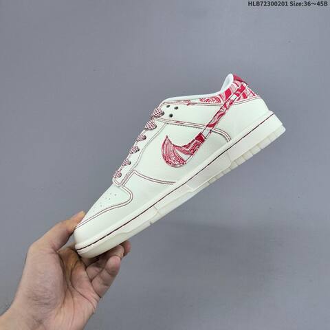 Nike SB Dunk Low Off White Red EU 36-45 Skate Shoe - Unisex (BS-61588)